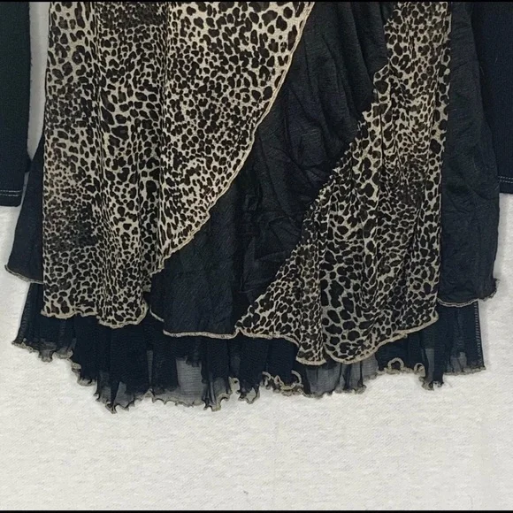 4/$35 Jane & John Top Layered sheer Animal Print - Picture 4 of 8
